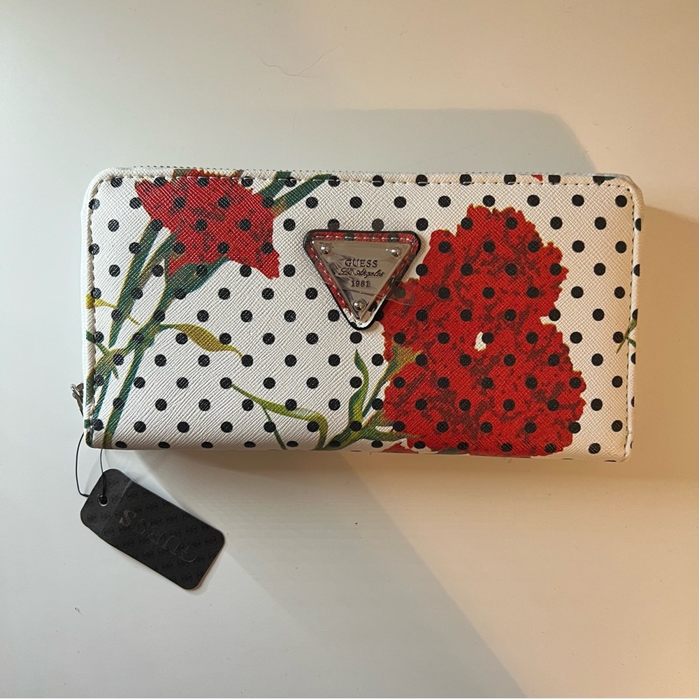 NWT IN BOX • Floral Guess Wallet - Picture 10 of 12